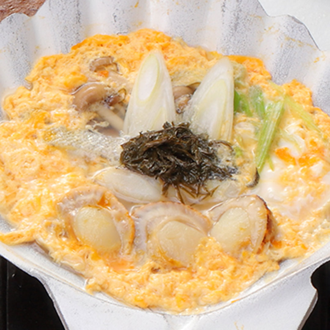 ホタテ&タラの貝焼き味噌定食