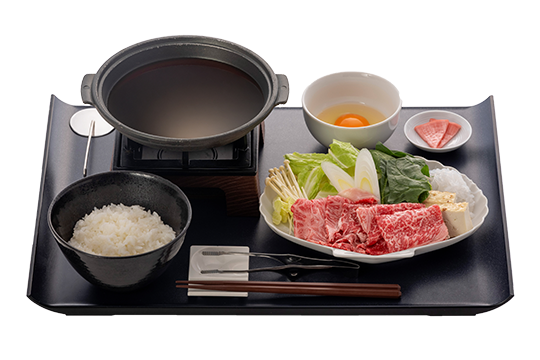 人気ブランド和牛『東通牛』の野菜たっぷり！すき焼き御膳